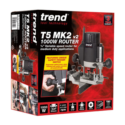 Trend 1000W 1/4" Variable Speed Router 115V