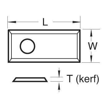 Trend Rota-Tip Blade 50 x 12 x 1.7mm