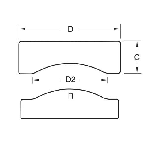 Trend Template Panel Door Set Radius 400mm