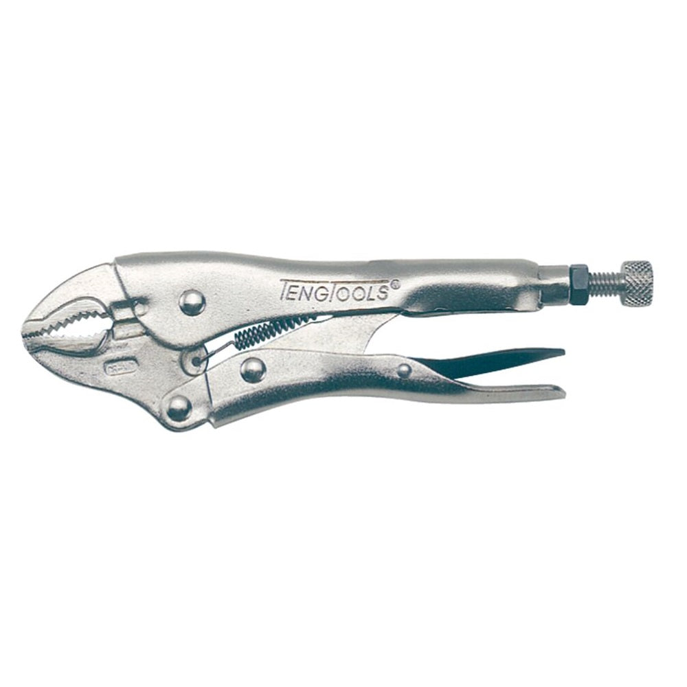 Teng Tools 401-7 Plier Power Grip Curved Jaw 7 inch