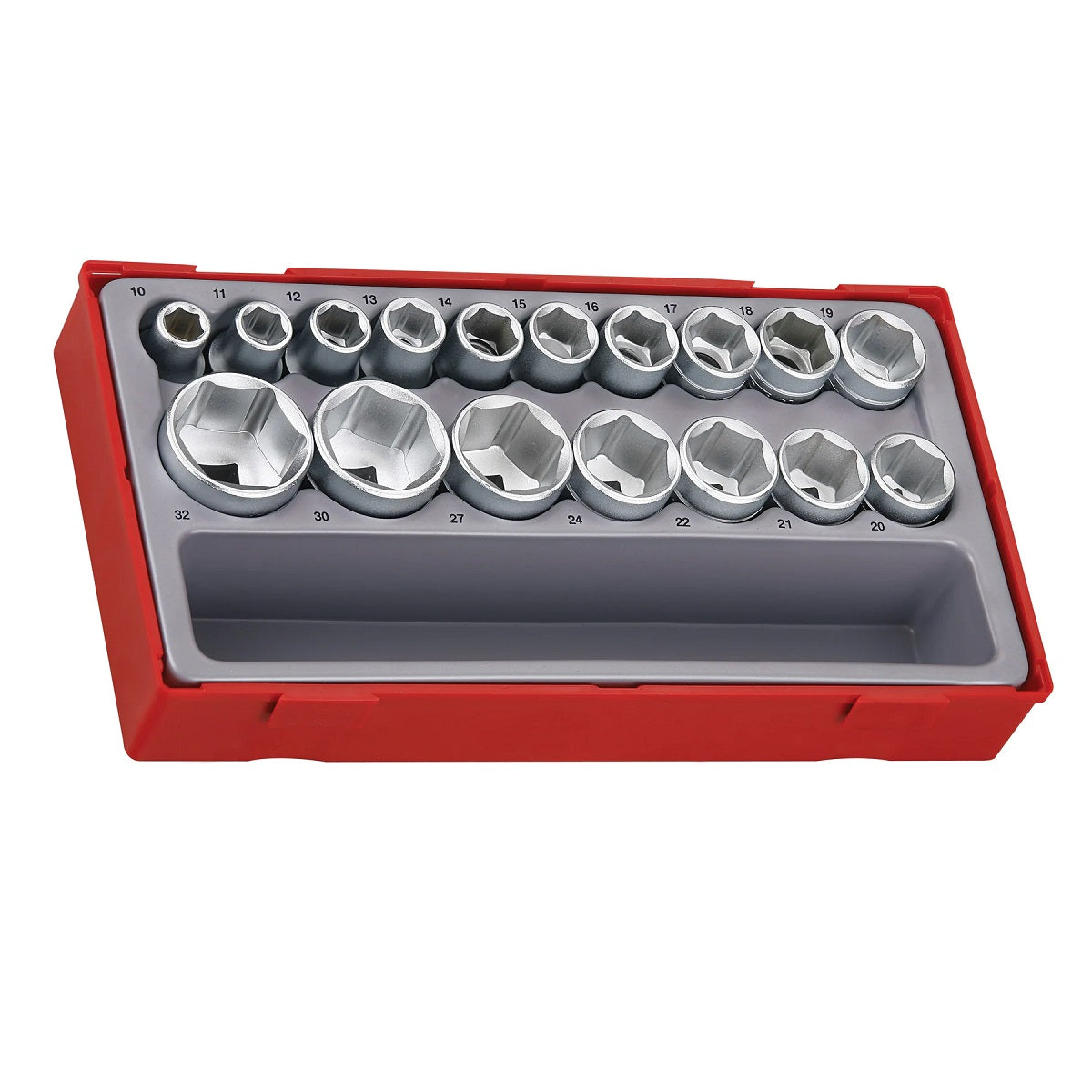 Teng Tools TT1217-6 1/2" Drive 6 Point Socket Set