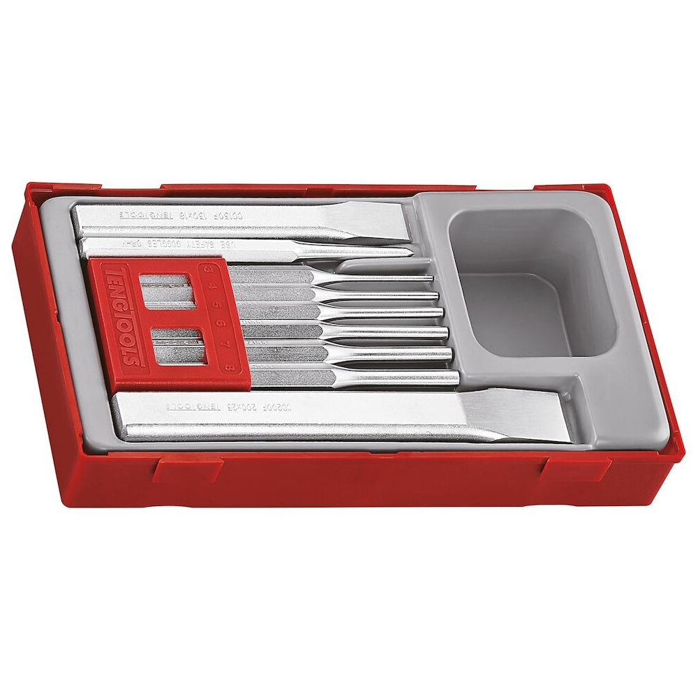 Teng Tools TTPC09 Punch and Chisel Set 9 Pieces