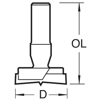 Trend Router Machine Bit 35mm Diameter