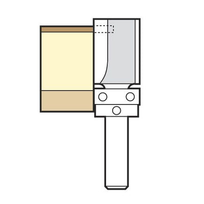 Trend Guided Profiler 12.7mm Diameter x 9.5mm Cut