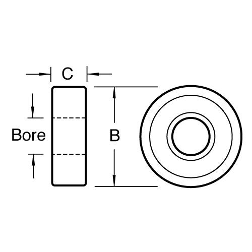 Trend Bearing 3/8 Diameter x 1/8 Bore