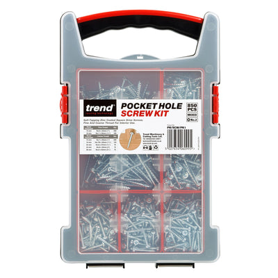 Trend Pocket Hole Screws Mixed Box Pack of 850