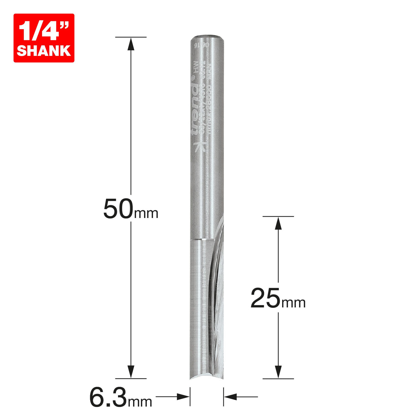Trend Two Flute 6.3mm Diameter