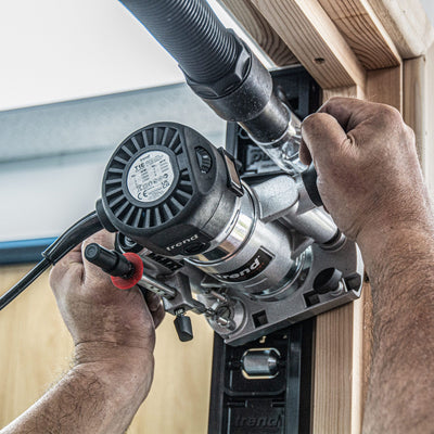 Trend T1EPS 710W 1/4" Dual-Base Trim & Plunge Router 240V