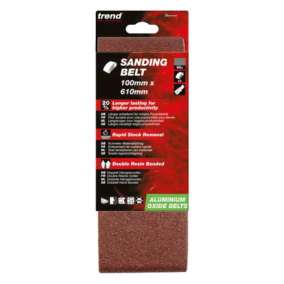 Trend Delta Sanding Sheet 93mm 60 Grit 10 Pack