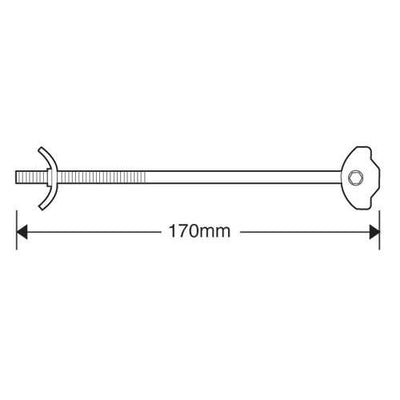 Trend Zipbolt 170mm Pack of Three with Hex Bit