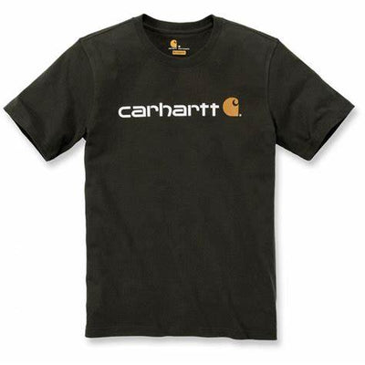 Carhartt 103361 Core Logo Short Sleeve T-Shirt, Black