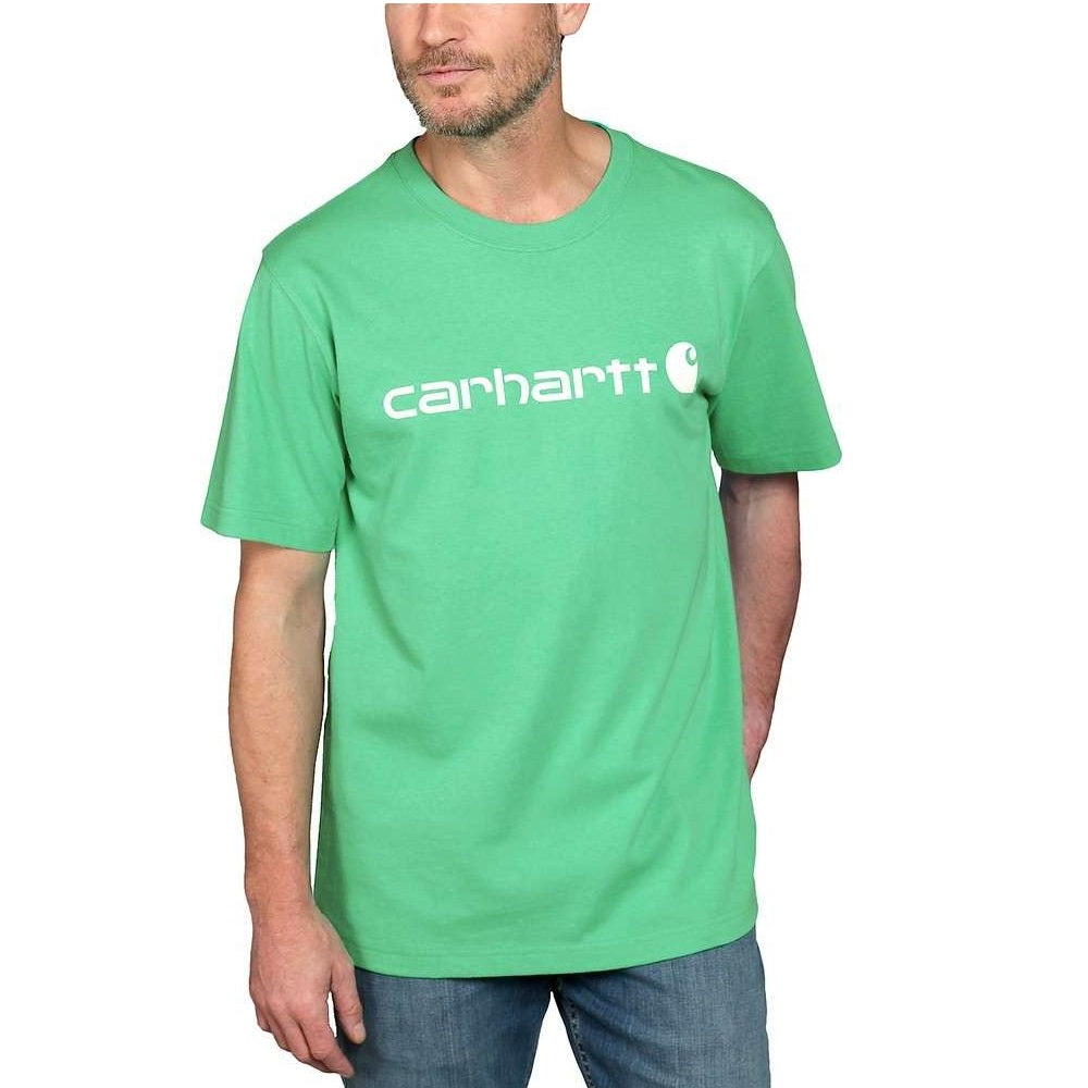 Carhartt 103361 Core Logo Short Sleeve T-Shirt, Malachite