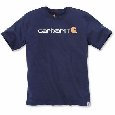 Carhartt 103361 Core Logo Short Sleeve T-Shirt, Navy