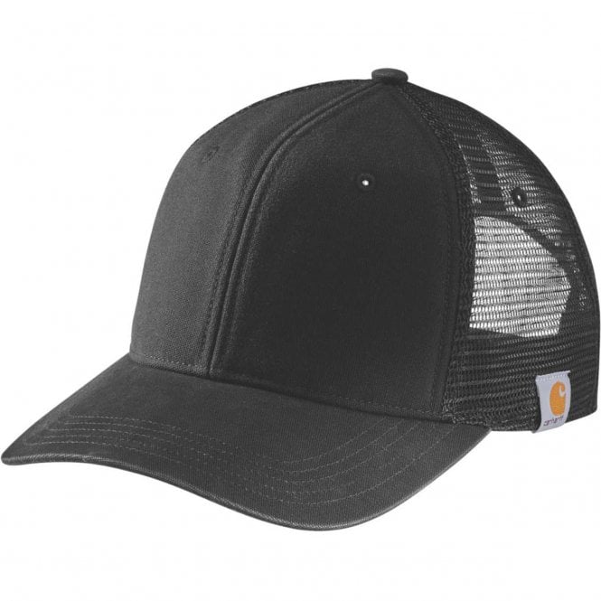 Carhartt 105298 Canvas Cap with Mesh Back, Black, Size OFA