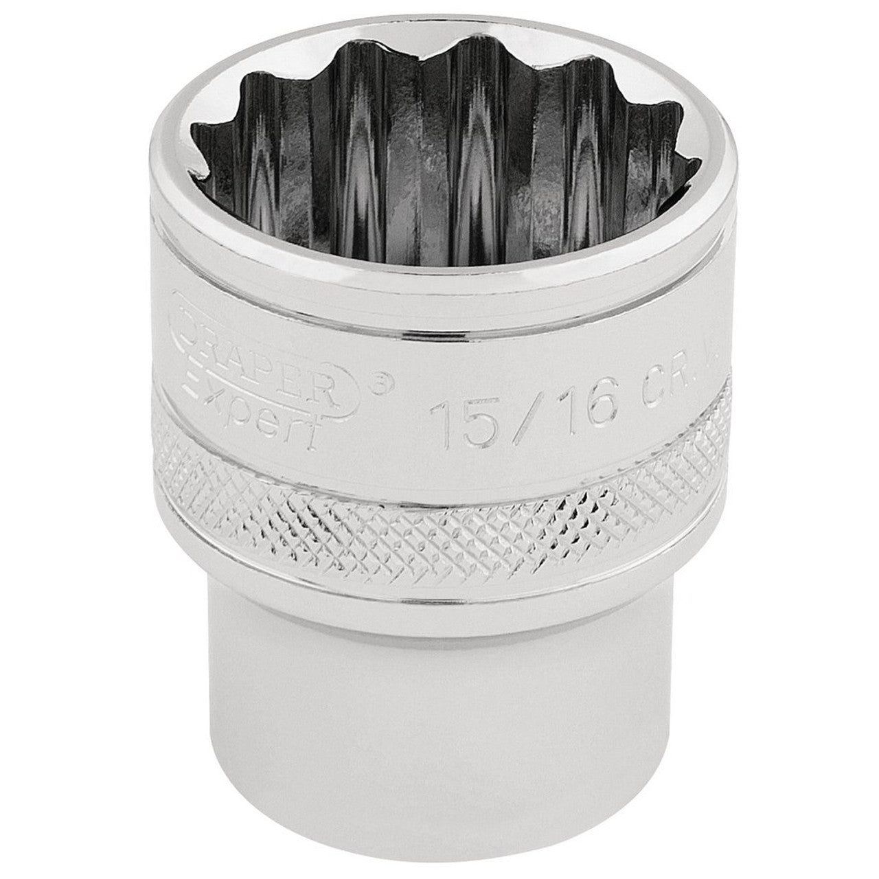 Draper 33724 HI-TORQ 12 Point Socket, 1/2" Sq. Dr., 15/16"