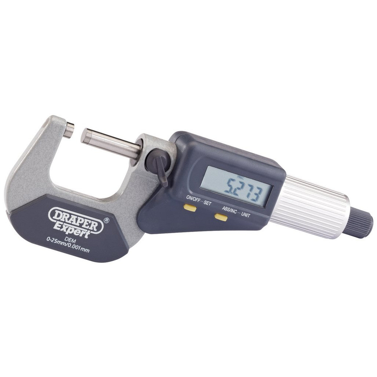 Draper 46599 Dual Reading Digital External Micrometer, 0 - 25mm/0 - 1"