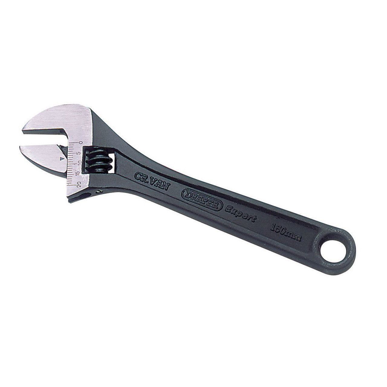 Draper 52679 150mm Adjustable Wrench Black