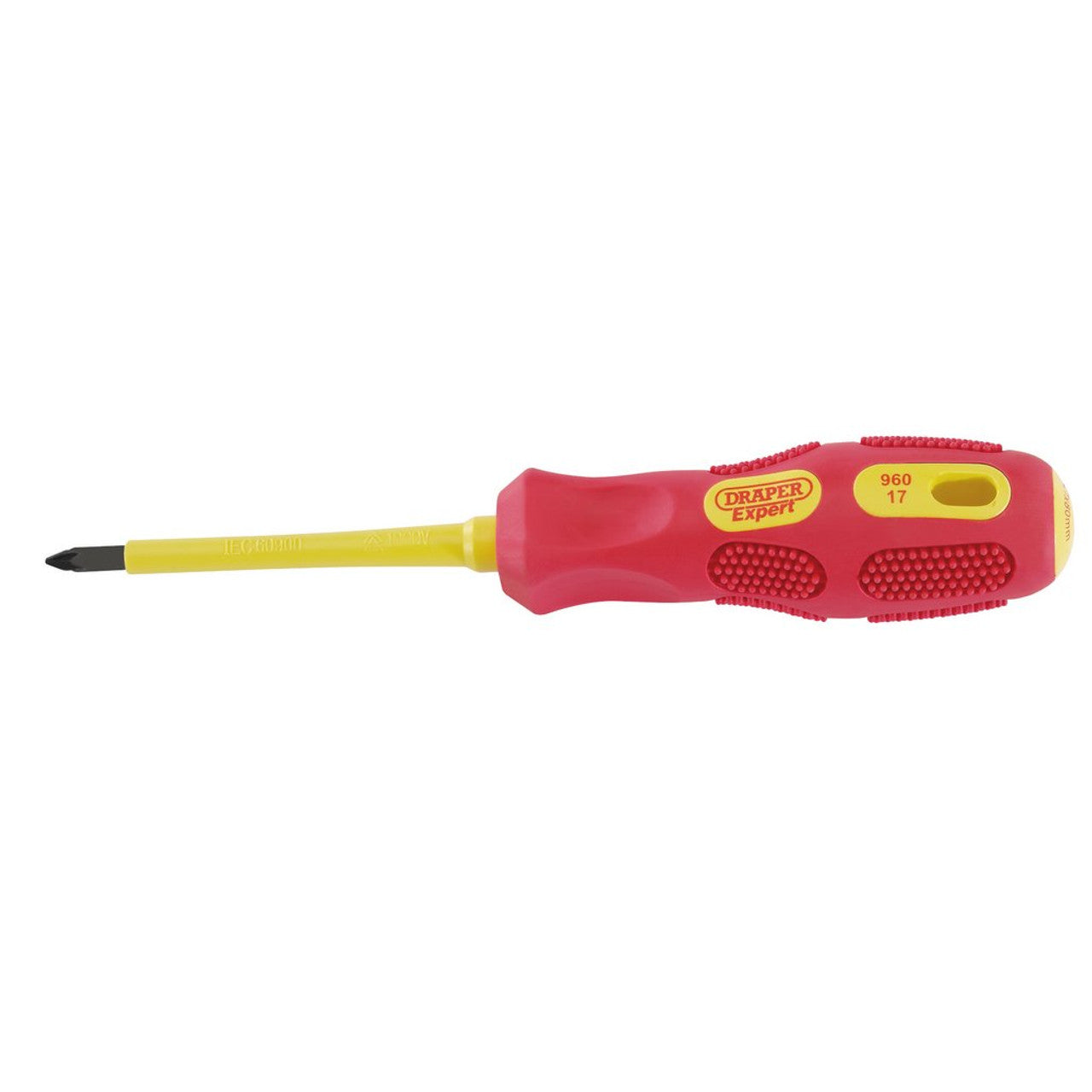 Draper 69228 VDE Approved Fully Insulated PZ TYPE Screwdriver, No.1 x 80mm