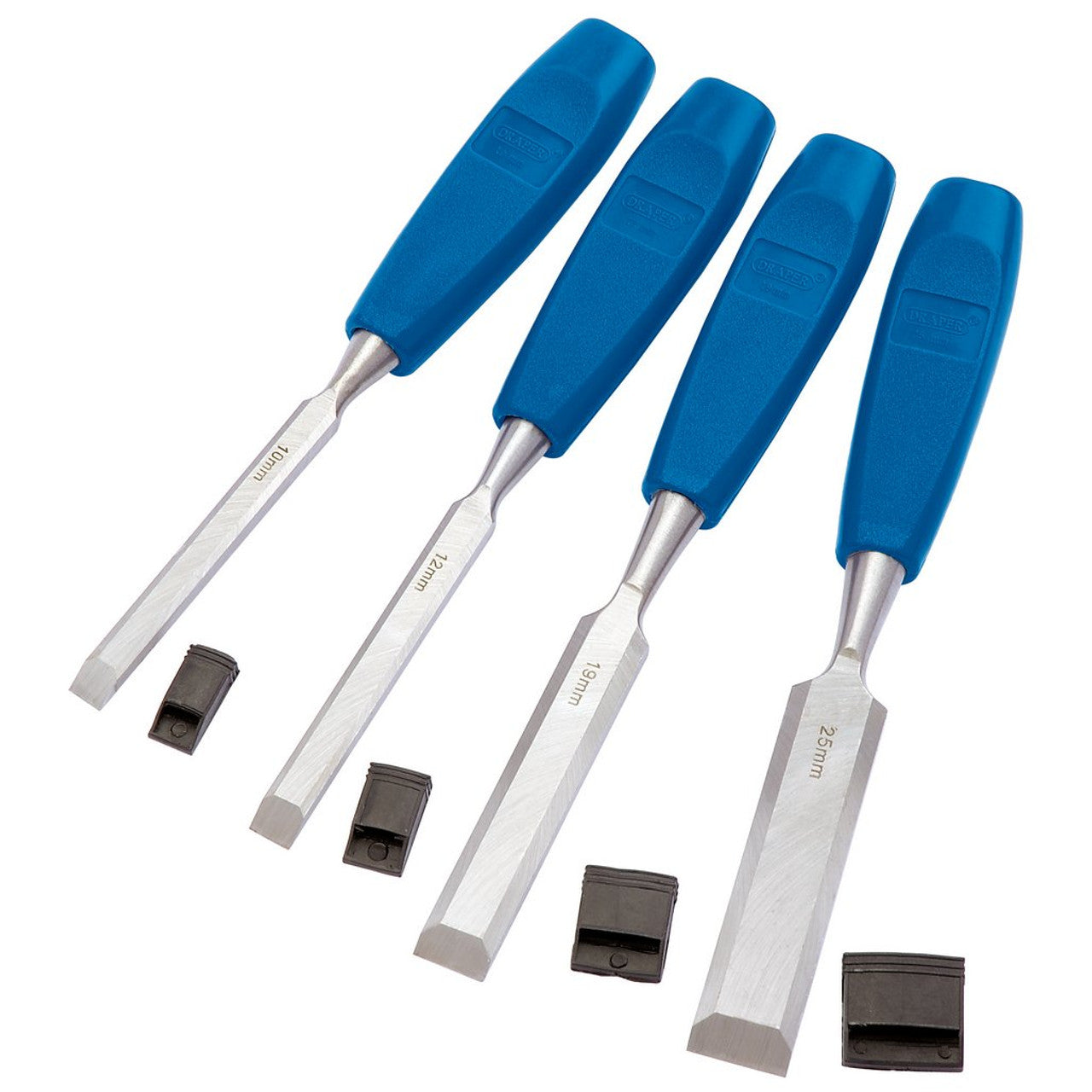 Draper 69619 Bevel Edge Wood Chisel Set (4 Piece)