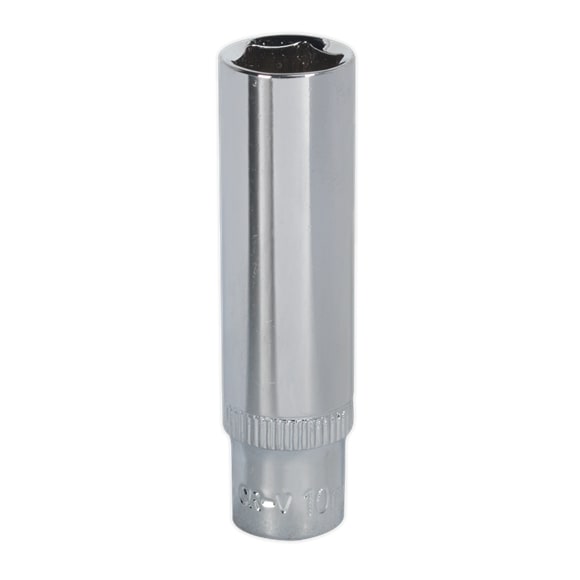 Sealey SP1410D WallDrive Socket 10mm Deep 1/4"Sq Drive Fully Polished