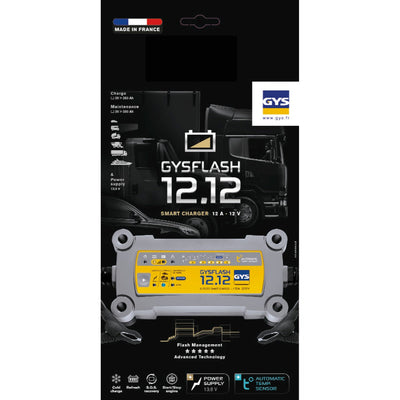 GYS 029552 GYSFLASH 12.12 Battery Charger, 12V