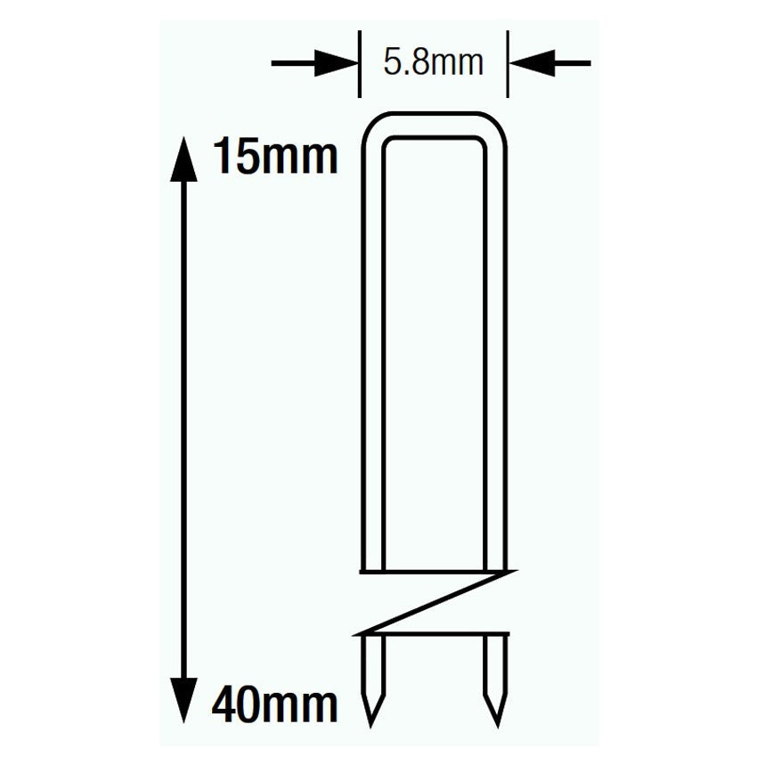 Tacwise 0308 90/25mm Galvanised Narrow Crown Staples, Box of 5000