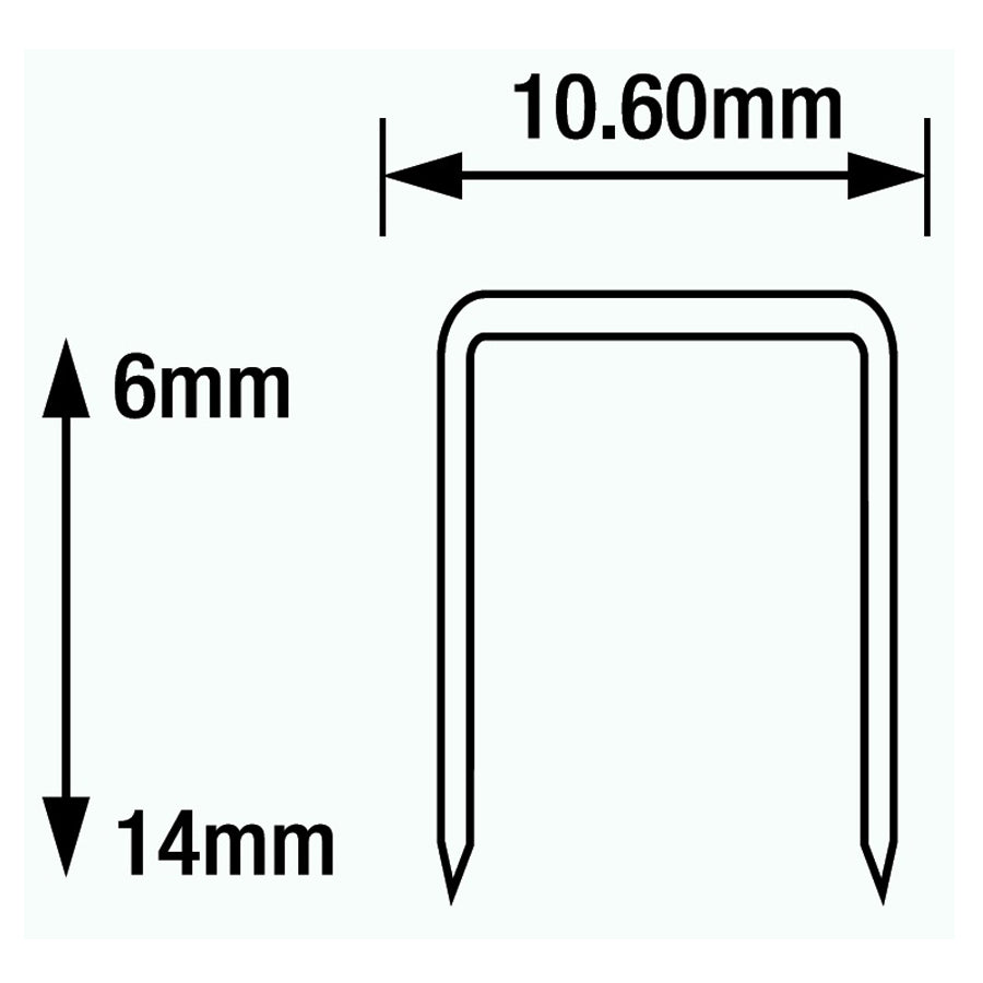 Tacwise 0342 140/10mm Heavy Duty Staples for Staple Gun, Box of 5000