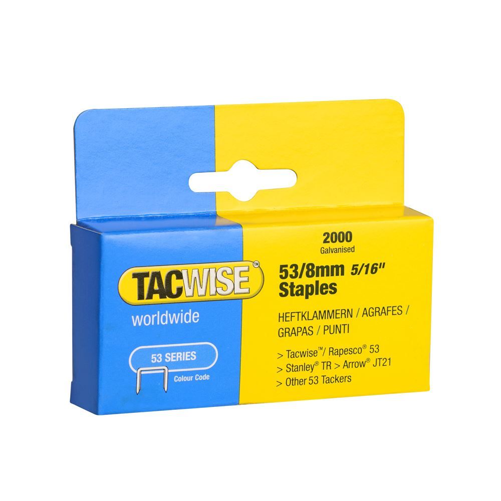 Tacwise 0335 53/8mm Staples, Box of 2000