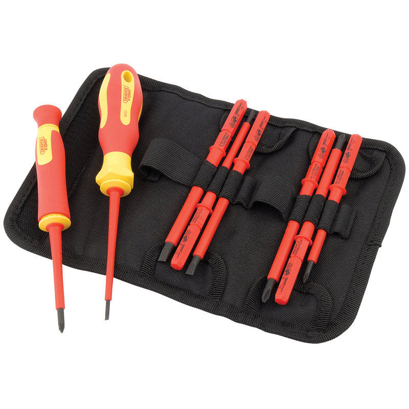 Draper 05721 XP1000 VDE Interchangeable Blade Screwdriver Set (10 Piece)