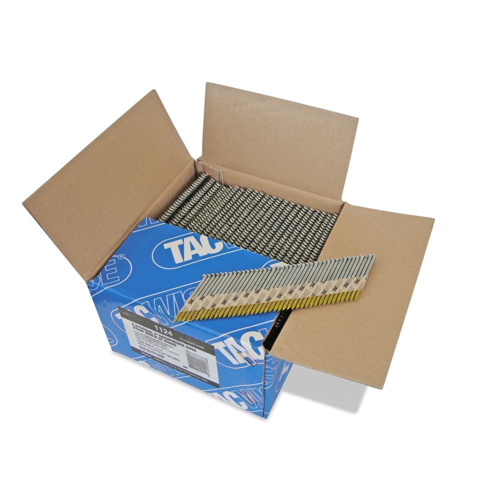 Tacwise 1124 2.8 50mm Extra Galvanised Ring Strip Nails, Box of 3300