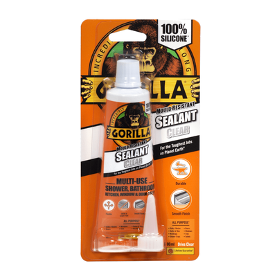 Gorilla Glue Mould Resistant Sealant Clear Tube, 80ml