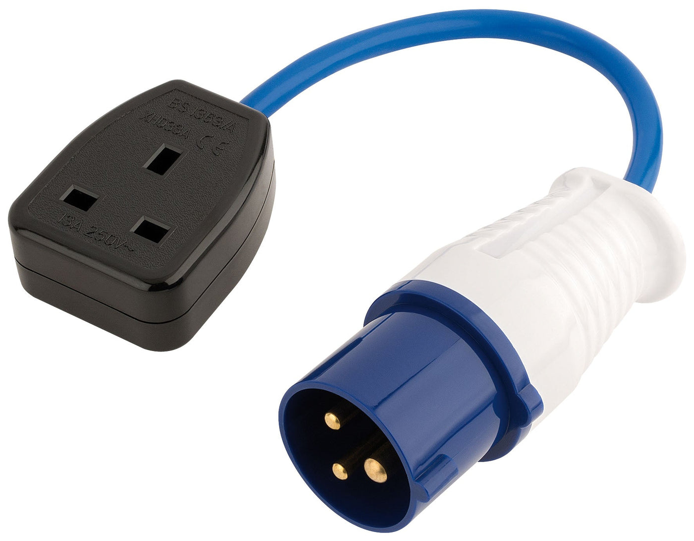 Draper 17573 230V Adaptor Lead (16A Plug to 13A Socket)