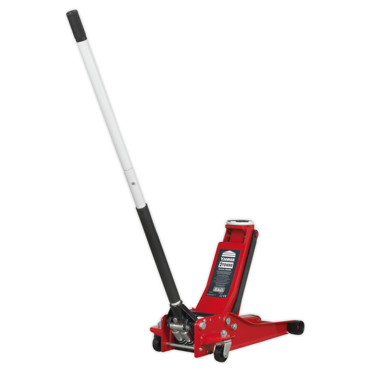 Sealey 2001LERE Trolley Jack 2tonne Low Entry Rocket Lift Red