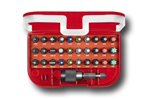 Gedore Carolus 2251175 Bit-Box Bicolor 1/4" 31 Pcs
