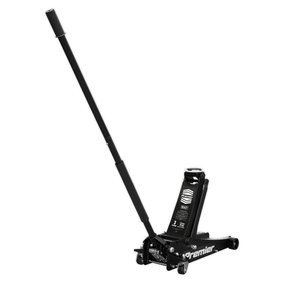 Sealey 3040AB Trolley Jack 3tonne Rocket Lift Black