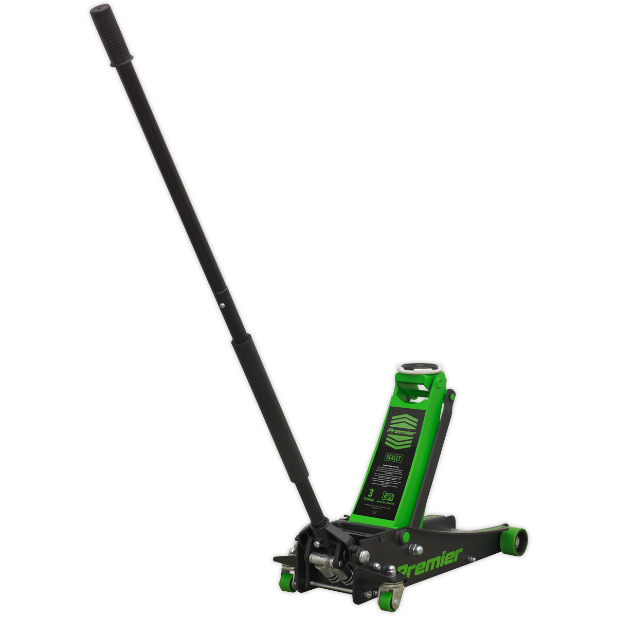 Sealey 3040AG Trolley Jack 3tonne Rocket Lift Green