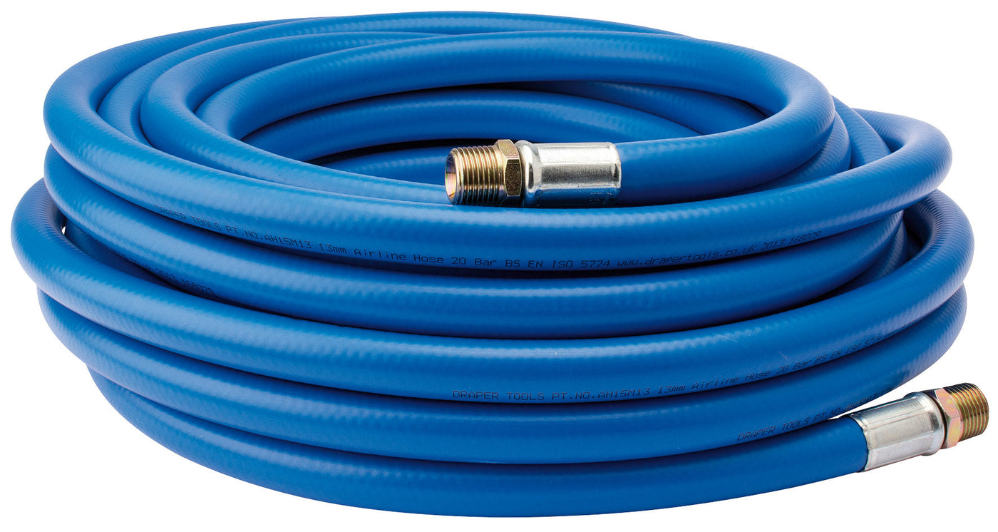 Draper 38344 15M 1/2" BSP 13mm Bore Air Line Hose