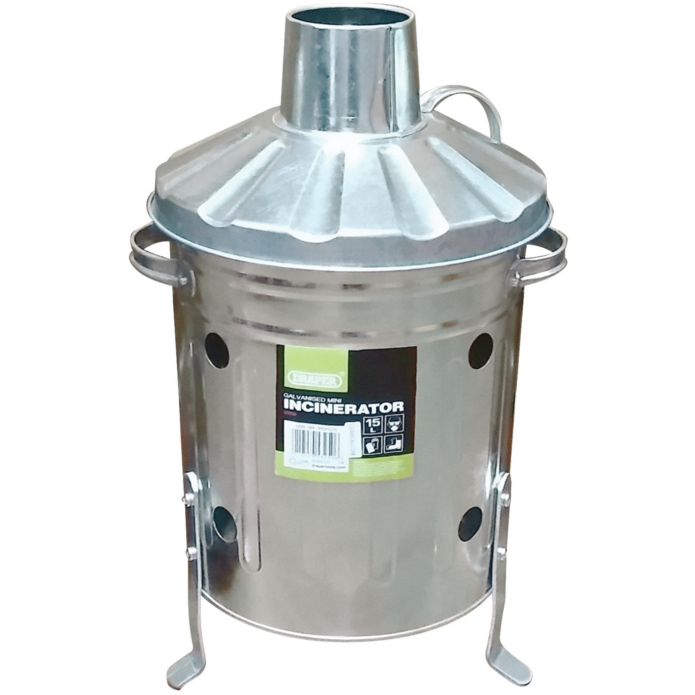 Draper 53250 Galvanised Mini Incinerator (15L)