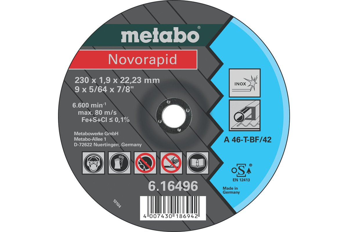 Metabo Novorapid 230 x 1.9 x 22.23 Inox