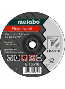 Metabo Flexiarapid 180 x 1.6 x 22.23 mm, Aluminium, TF 42
