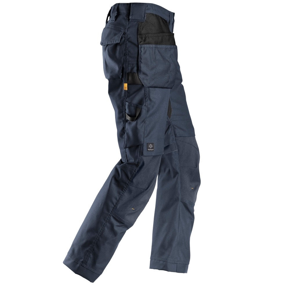 Snickers 6224 AllroundWork Canvas+ Stretch Work Trousers+ Hoslter Pockets, Navy