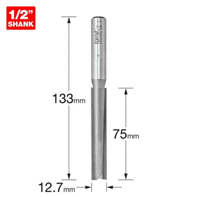 Trend 3/86CX1/2TC Two Flute 12.7mm Dia X 75mm Cut