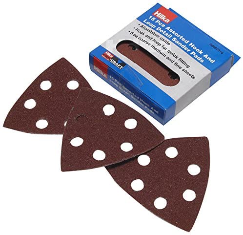 Hilka 15 Piece Assorted Detail Sanding Pads