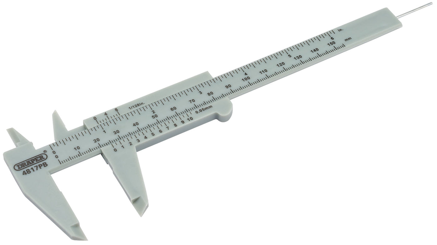 Draper 73863 0 - 150mm or 6" Plastic Vernier Caliper