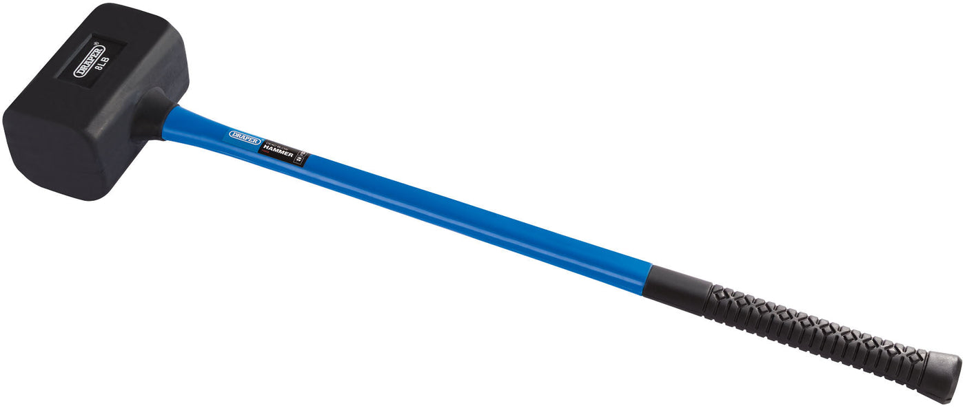 Draper 74318 Rubber Dead Blow Hammer with Fibreglass Shafts (3.6kg/128oz)