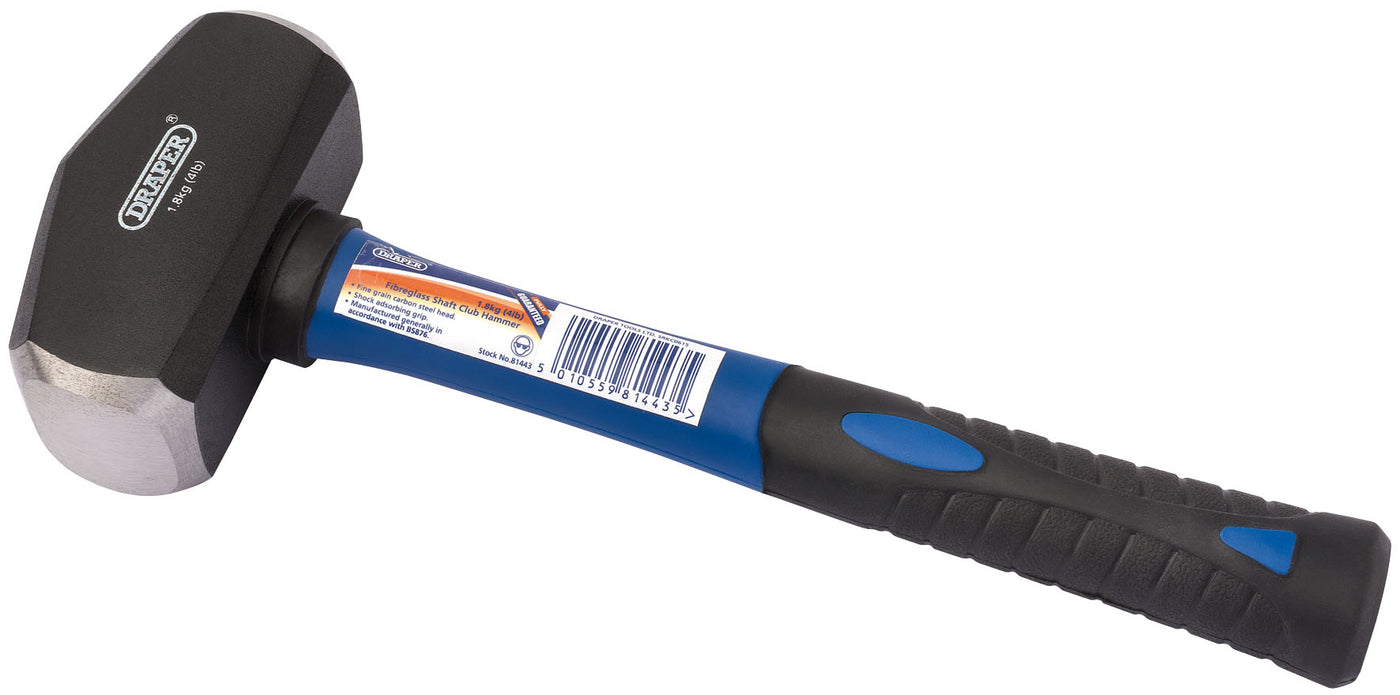 Draper 81443 Fibreglass Shaft Club Hammer (1.8kg - 4lb)