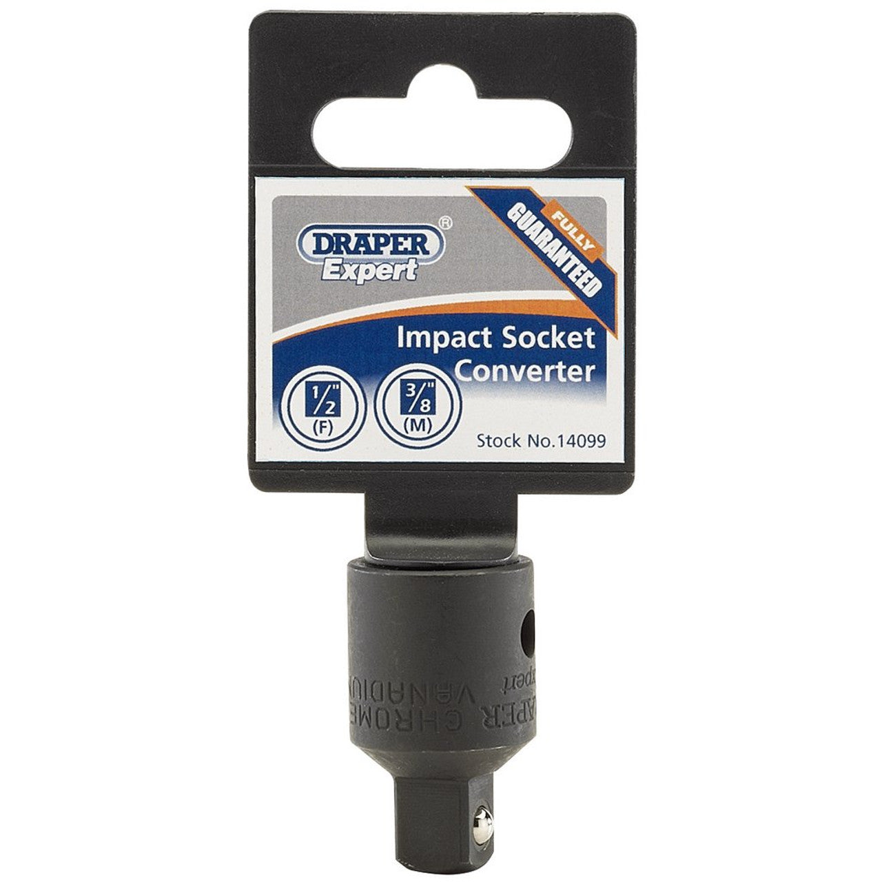 Draper 14099 1/2"(F) x 3/8"(M) Impact Socket Converter