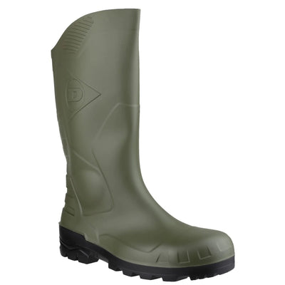 Dunlop Devon Safety Wellington Boot, Green
