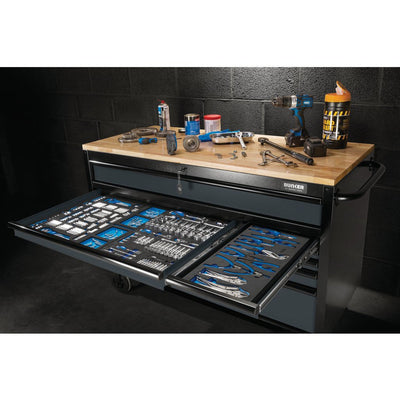 Draper 08227 BUNKER Workbench Roller Tool Cabinet 10 Drawer Grey
