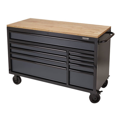 Draper 08227 BUNKER Workbench Roller Tool Cabinet 10 Drawer Grey